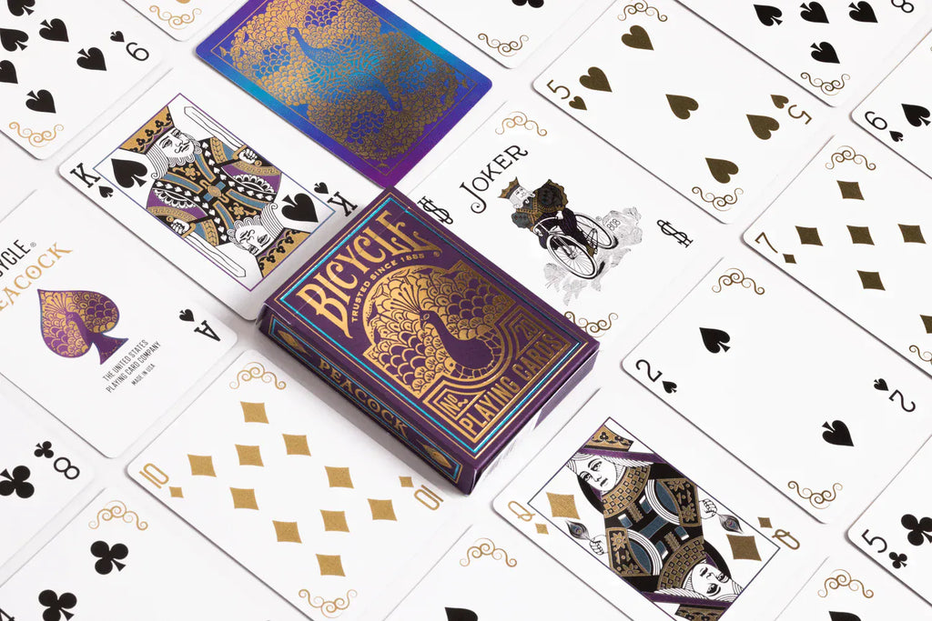Bicycle Playing Cards Bicycle Purple Peacock Playing Cards
