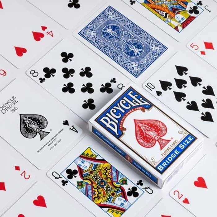 Bicycle Standard Playing Cards Bicycle Bridge Size Playing Cards (Available in Red and Blue)