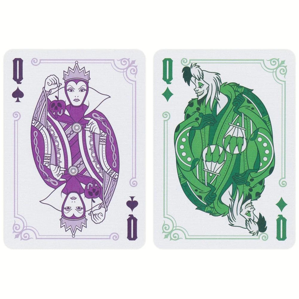 Bicycle Standard Playing Cards Bicycle Disney Villains Green/Purple Playing Cards