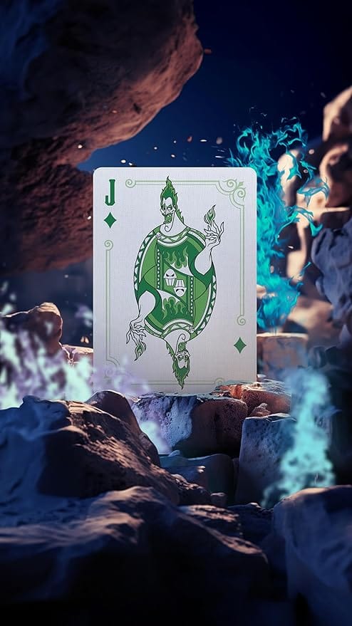 Bicycle Standard Playing Cards Bicycle Disney Villains Green/Purple Playing Cards