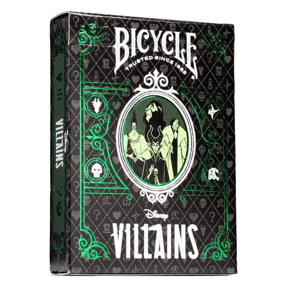 Bicycle Standard Playing Cards GREEN Bicycle Disney Villains Green/Purple Playing Cards