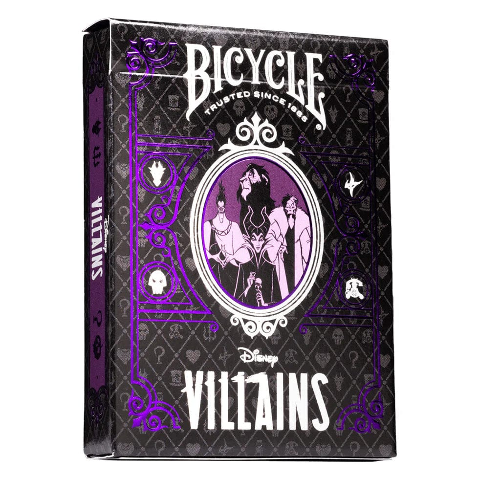 Bicycle Standard Playing Cards PURPLE Bicycle Disney Villains Green/Purple Playing Cards