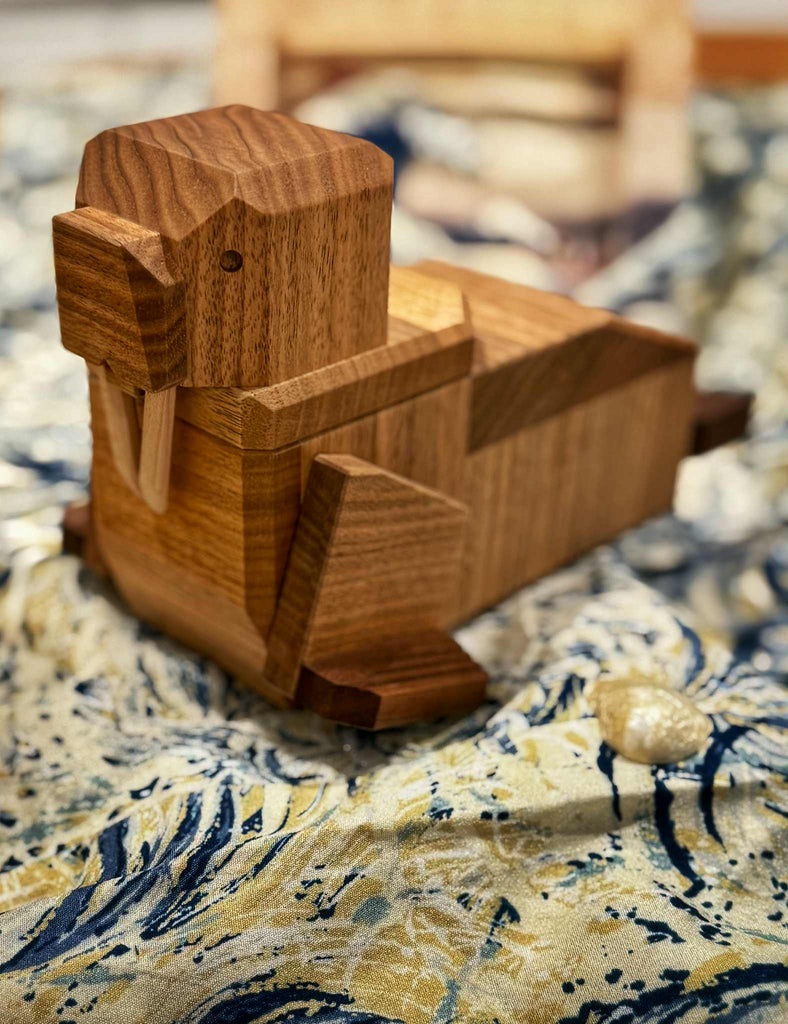 Karakuri Creation Japanese Puzzle Box Walrus Japanese Puzzle Box