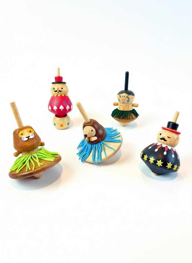 New2Play Spinning Tops Wooden Spinning Top - Wooderful Life