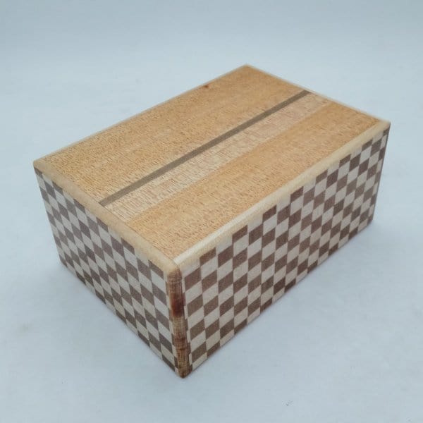 OKA CRAFT Japanese Puzzle Box Japanese Handmade Puzzle Box - Knock Box 5 Steps