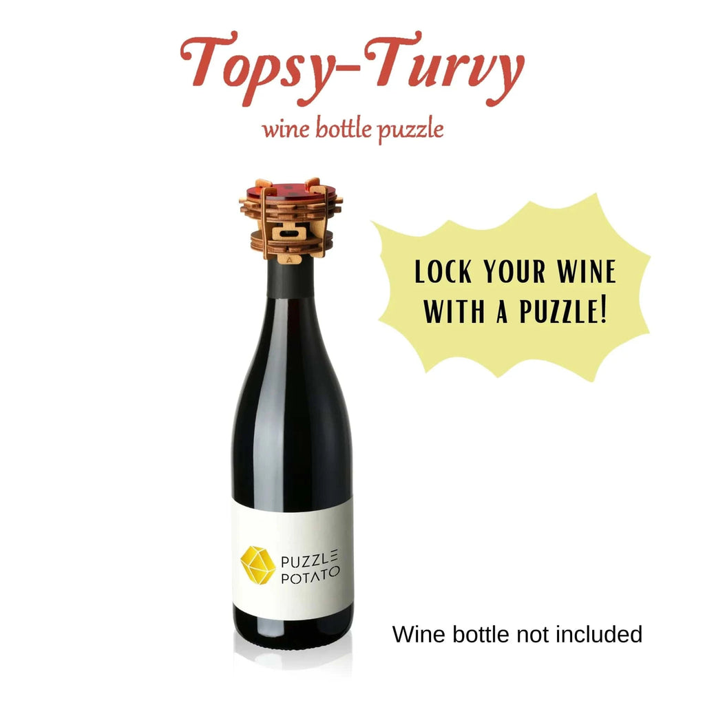 Puzzle Potato Lock Puzzle Topsy Turvy Wine Bottle Puzzle