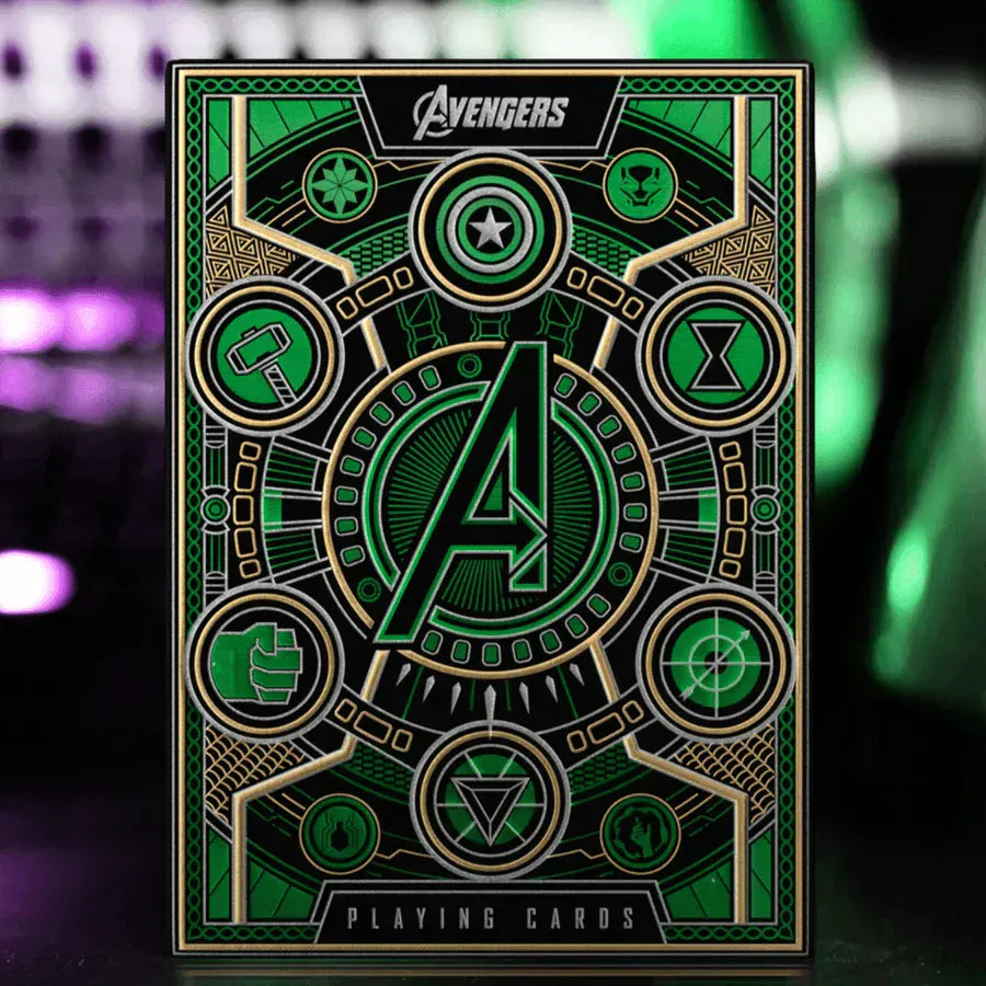 Theory11 Premium Playing Cards Green Avengers: Infinity Saga Playing Cards by theory11 (available in Purple & Red)