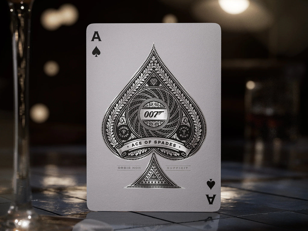 Theory11 Premium Playing Cards James Bond 007 Playing Cards Silver Edition