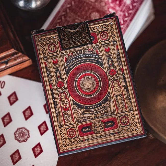 Theory11 Premium Playing Cards Red High Victorian playing cards by Theory11