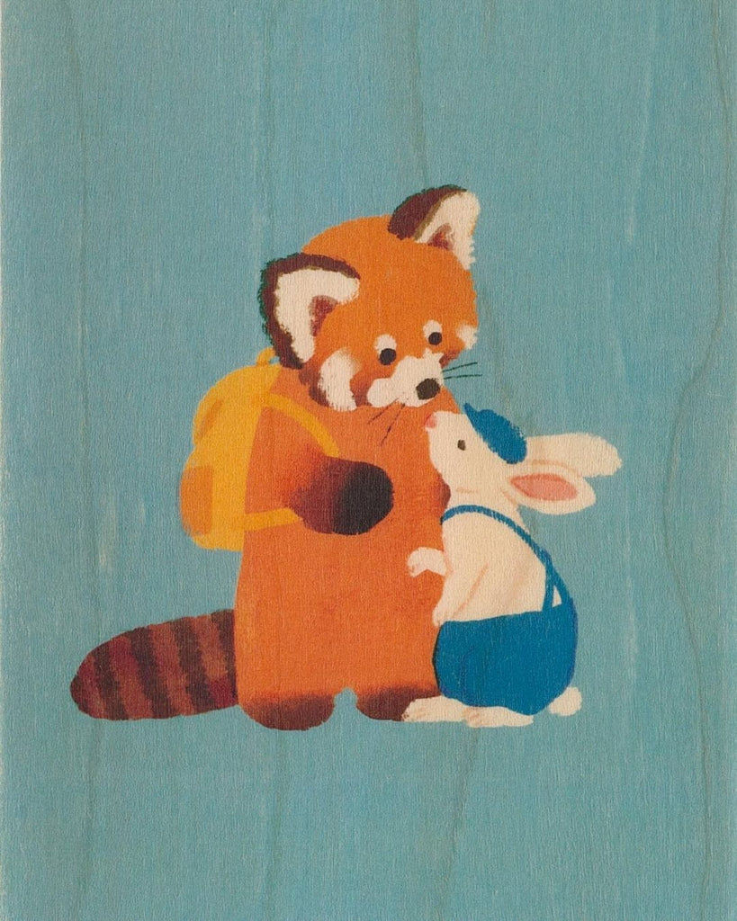 Woodhi Red Panda and Rabbit