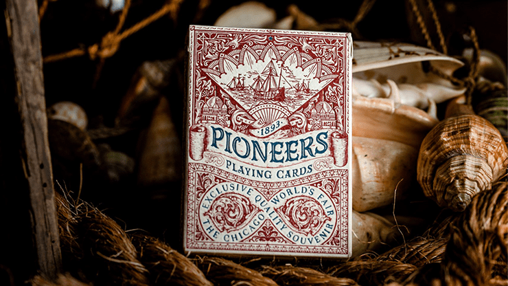 Ellusionist Playing Cards RED Pioneers Playing Cards by Ellusionist - RED & BLUE