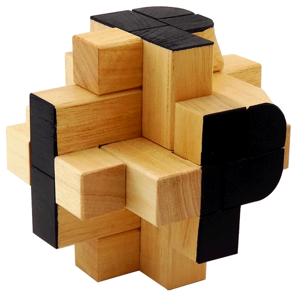 Mr. Puzzle AU Puzzle IPP wooden Burr 14 piece by Brian Young