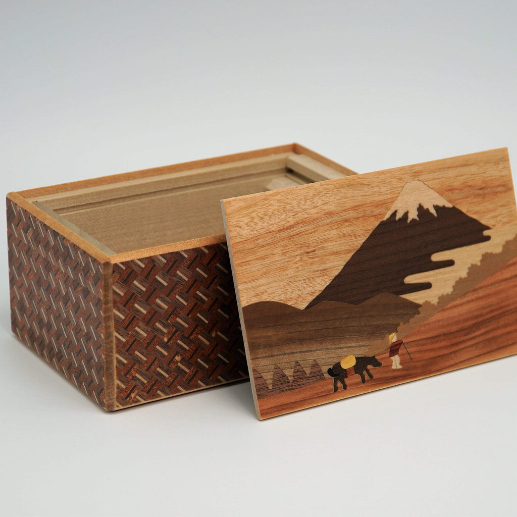 New2Play Playing Cards Japanese Handmade Puzzle Box 5 Sun 10 Steps Hakone pass