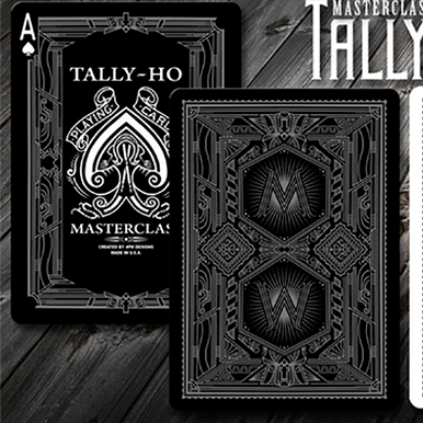 New2Play Playing cards Tally-Ho Masterclass (Black) Playing Cards