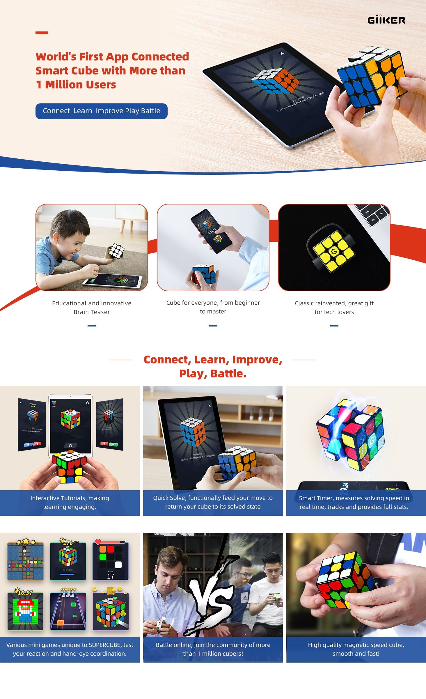 Ai Assistant Cube Super Cube - Smart AI Rubik's Cube – New2Play