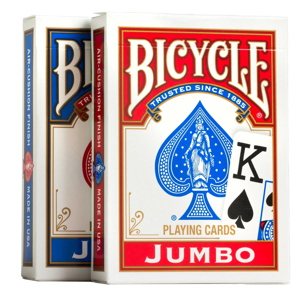 US Playing Card Company Bicycle Jumbo Index 88 Playing Cards Red or Blue