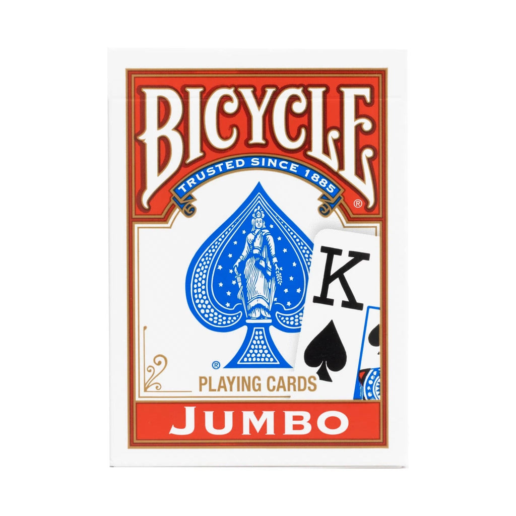 US Playing Card Company Red Bicycle Jumbo Index 88 Playing Cards Red or Blue